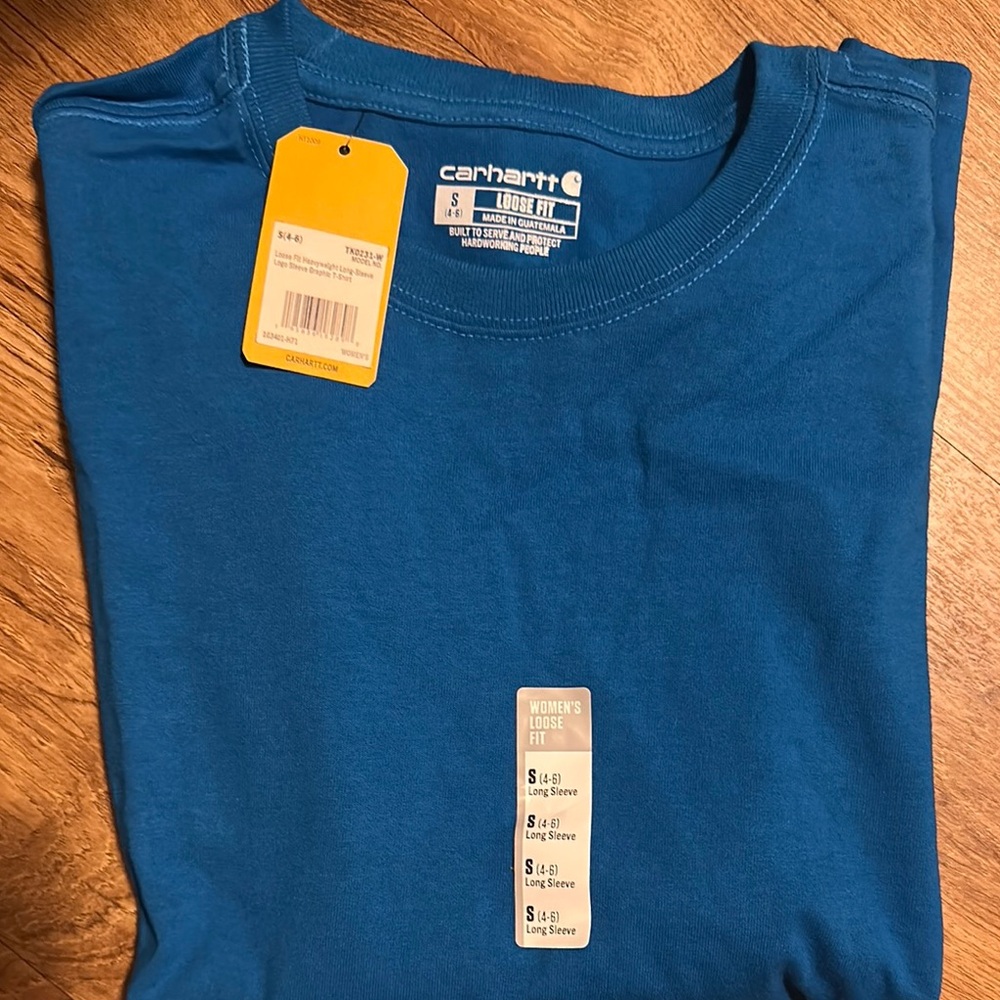 Carhartt Women's Blue Long Sleeve Shirt